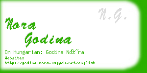 nora godina business card